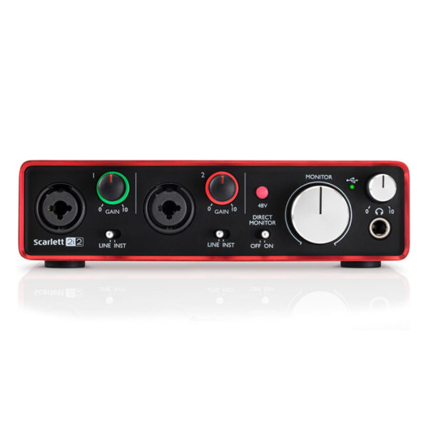 کارت صدا فوکوسرایت Focusrite Scarlett 2i2 G2