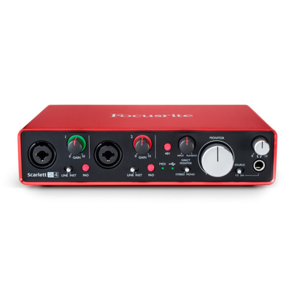 کارت صدا فوکوسرایت Focusrite Scarlett 2i4 G2