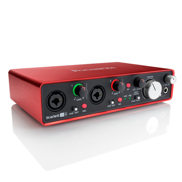کارت صدا فوکوسرایت Focusrite Scarlett 2i4 G2