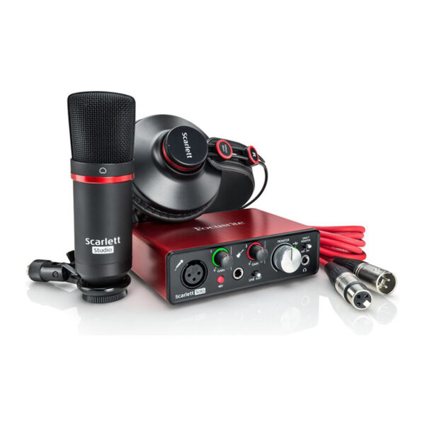 کارت صدا فوکوسرایت Focusrite Scarlett Solo Studio Pack G2