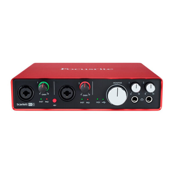 کارت صدا فوکوسرایت Focusrite Scarlett 6i6 G2
