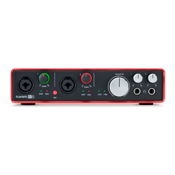 کارت صدا فوکوسرایت Focusrite Scarlett 6i6 G2