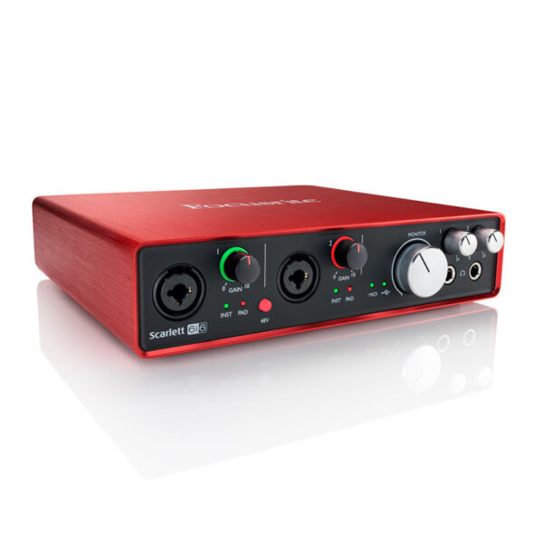 کارت صدا فوکوسرایت Focusrite Scarlett 6i6 G2