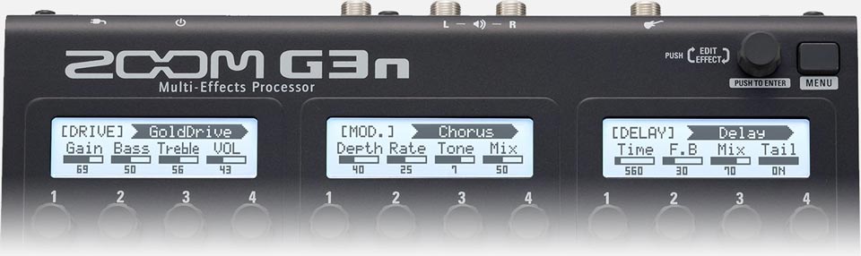 افکت گیتار الکتریک زوم ZOOM G3n